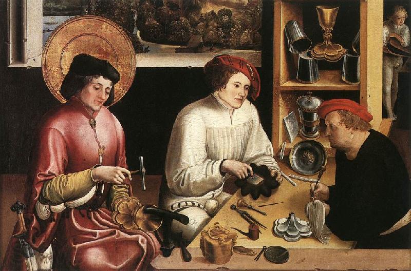 MANUEL, Niklaus St Eligius in the Workshop  sg Germany oil painting art
